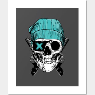 pirate skeleton Posters and Art